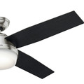 Ceiling Fans | Hunter 59216 52 in. Dempsey Brushed Nickel Ceiling Fan with Light and Remote image number 2