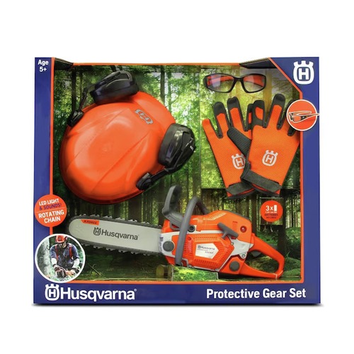 Toys | Husqvarna 531099501 550XP Toy Chainsaw and Personal Protection Equipment Kit image number 0