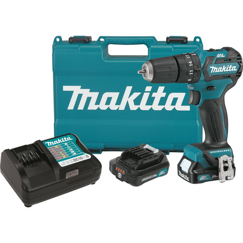 Hammer Drills | Makita PH05R1 12V max CXT Lithium-Ion Brushless 3/8 in. Cordless Hammer Drill Driver Kit (2 Ah) image number 0