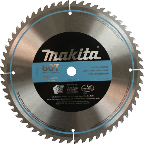 Miter Saw Blades | Makita A-93675 10 in. 60 Tooth Smooth Crosscutting Miter Saw Blade image number 0