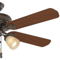Ceiling Fans | Casablanca 54006 54 in. Ainsworth Gallery 3 Light Onyx Bengal Ceiling Fan with Light image number 2