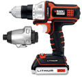 Drill Drivers | Black & Decker BDCDMT120IA 20V MAX Lithium-Ion MATRIX 3/8 in. Cordless Drill Driver / Impact Combo Kit image number 0