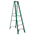 Step Ladders | Louisville FS4008 8 ft. Type II 225 lbs. Load Capacity Fiberglass Step Ladder image number 0