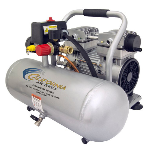 Portable Air Compressors | California Air Tools 2010ALFC 1 HP 2 Gallon Ultra Quiet and Oil-Free Aluminum Tank Hot Dog Air Compressor image number 0
