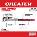 Pipe Wrenches | Milwaukee 48-22-7318 CHEATER 11 in. - 24 in. Aluminum Adaptable Pipe Wrench image number 1
