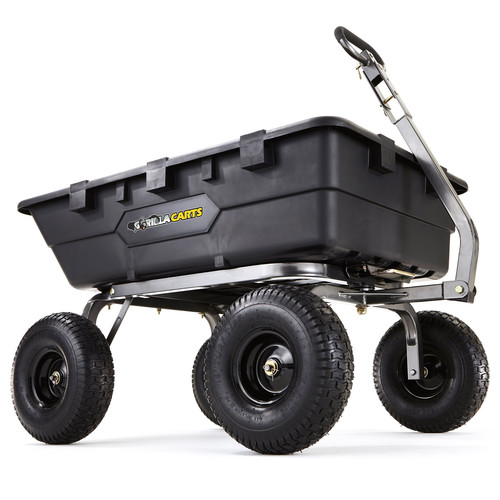 Tool Carts | Gorilla Carts GOR10-COM 1,500 lb. Capacity Heavy-Duty Poly Garden Dump Cart image number 0