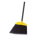 Brooms | Rubbermaid Commercial FG638906BLA 46 in. Smooth Sweep Angled Broom - Jumbo, Black/Yellow (6/Carton) image number 1