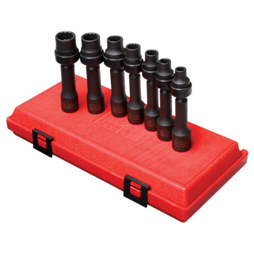 Sockets | Sunex 2696 7-Piece 1/2 in. Drive 12 Point SAE Driveline Impact Socket Set image number 0