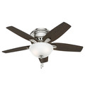 Ceiling Fans | Hunter 51082 42 in. Newsome Brushed Nickel Ceiling Fan with Light image number 0