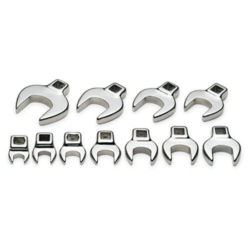 Crowfoot Wrenches | SK Hand Tool 42365 10-Piece 3/8 in. Drive Metric Open End Crowfoot Wrench Set image number 0