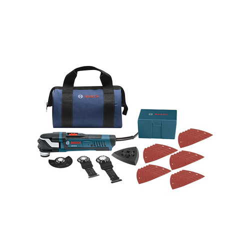 Oscillating Tools | Factory Reconditioned Bosch GOP40-30B-RT Multi-X 3.0 Amp StarlockPlus Oscillating Tool Kit w/Snap-In Blade Attachment image number 0
