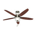 Ceiling Fans | Hunter 59010 52 in. Domino Contemporary Antique Pewter Indoor Ceiling Fan with Light (Energy Star Certified) image number 7