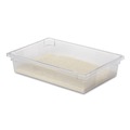 Food Trays, Containers, and Lids | Rubbermaid Commercial FG330800CLR 8.5 Gallon 26 in. x 18 in. x 6 in. Food/Tote Boxes - Clear image number 3