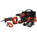 Combo Kits | Factory Reconditioned Black & Decker BDCDHP2204KT 20V MAX Lithium-Ion 4-Tool Combo Kit image number 1