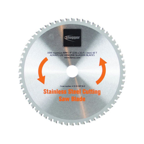 Circular Saw Accessories | Fein 63502009560 Slugger 9 in. Stainless Steel Cutting Saw Blade image number 0