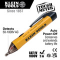 Measuring Tools | Klein Tools NCVT1P 1.5V Non-Contact 50 - 1000V AC Cordless Voltage Tester Pen image number 1