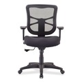  | Alera ALEEL42BME10B Elusion Series Mid-Back Swivel/Tilt Mesh Chair with 17.9 in. - 21.8 in. Seat Height - Black image number 1