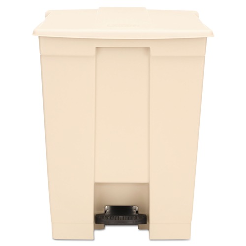 Trash & Waste Bins | Rubbermaid Commercial FG614600BEIG 23 Gallon Polyethylene Step-On Receptacle - Beige image number 0