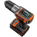 Drill Drivers | Black & Decker BDCDE120C 20V MAX Lithium-Ion 3/8 in. Cordless Drill Driver Kit with Autosense Technology (2 Ah) image number 1