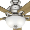 Ceiling Fans | Hunter 54172 60 in. Donegan Brushed Nickel Ceiling Fan with Light image number 7