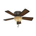 Ceiling Fans | Hunter 51023 42 in. Conroy Onyx Bengal Ceiling Fan with Light image number 0