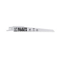 Reciprocating Saw Blades | Klein Tools 31716 6 in. 6 TPI Bi-Metal Reciprocating Saw Blade (5/Pack) image number 0