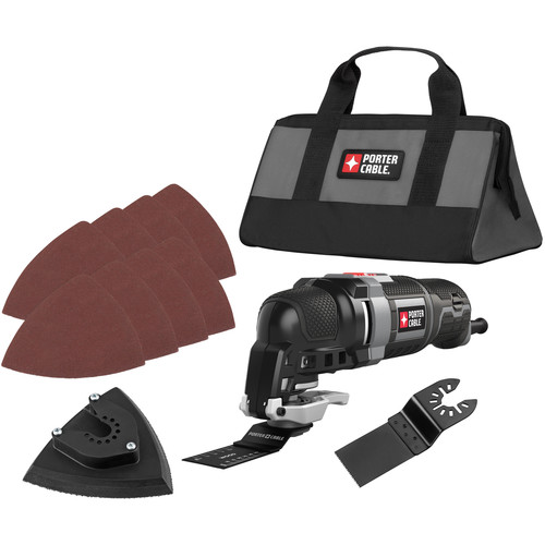 Oscillating Tools | Factory Reconditioned Porter-Cable PCE606KR 3.0 Amp Oscillating Multi-Tool Kit with 11 Accessories image number 0