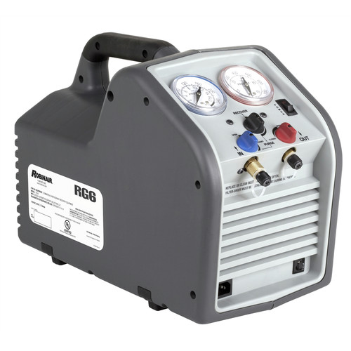 Air Conditioning Recovery Recycling Equipment | Robinair RG6 110V Portable Refrigerant Recovery Machine image number 0