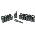 Sockets | Grey Pneumatic 9723G 23-Piece 1/4 in. Drive 6-Point SAE and Metric Magnetic Impact Socket Set image number 0