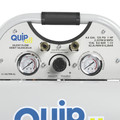 Portable Air Compressors | Quipall 4-1-SILTWN-AL Ultra Quiet 1 HP 4.6 Gallon Oil-Free Twin Stack Air Compressor image number 1