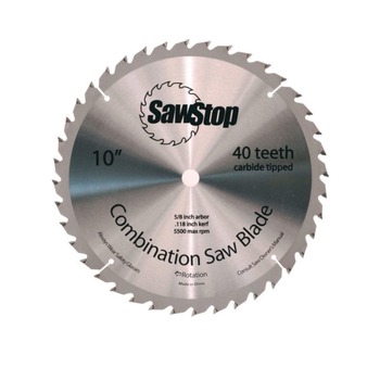 BLADES | SawStop CNS-07-148 10 in. 40 Tooth Combination Table Saw Blade