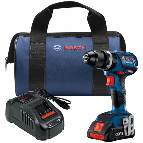 Hammer Drills | Bosch GSB18V-535CB15 18V EC Brushless Lithium-Ion Connected-Ready 1/2 in. Cordless Hammer Drill Driver with CORE18V 4 Ah Compact Battery image number 0
