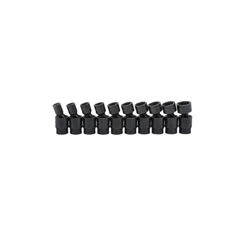 Sockets | GearWrench 84921 10-Piece Metric 3/8 in. Drive 6 Point Pinless Impact Universal Impact Socket Set image number 0