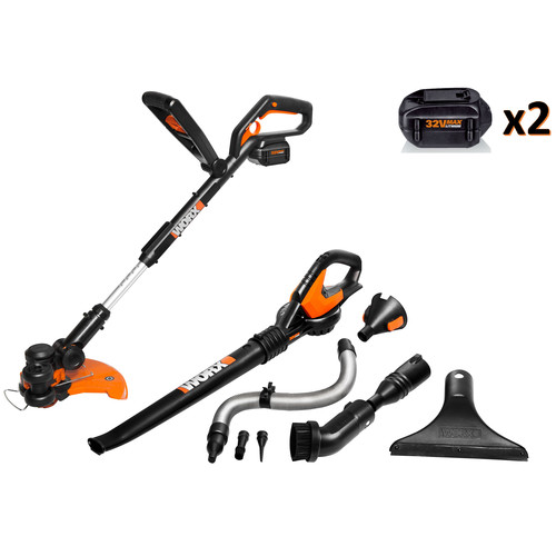 Outdoor Power Combo Kits | Worx WG924.4 32V MAX Lithium-Ion 2-Piece Outdoor Tool Combo Kit image number 0