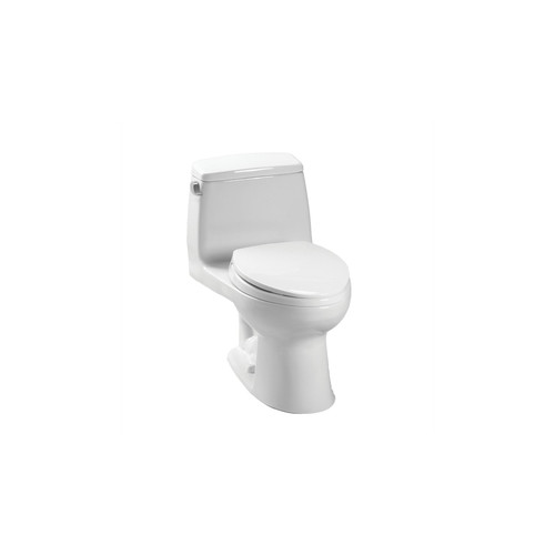 Toilets | TOTO MS854114EG#01 Eco Ultramax Elongated 1-Piece Floor Mount Toilet with SanaGloss (Cotton White) image number 0