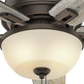 Ceiling Fans | Hunter 53342 52 in. Donegan Onyx Bengal Ceiling Fan with Light image number 5
