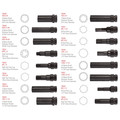 Socket Sets | Steelman 78537 16-Piece SAE/Metric Locking Lug Nut Master Key Set image number 1