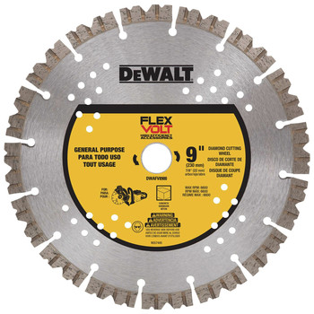 CIRCULAR SAW BLADES | Dewalt FLEXVOLT 9 in. Diamond Cutting Wheel