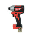 Impact Drivers | Milwaukee 2850-21P M18 Brushless Lithium-Ion Compact 1/4 in. Cordless Hex Impact Driver Kit (2 Ah) image number 2