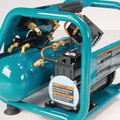 Portable Air Compressors | Makita AC001 0.6 HP 1 Gallon Oil-Free Hand Carry Air Compressor image number 4