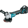 Combo Kits | Makita DK0061MX1 18V LXT Cordless Lithium-Ion 4-1/2 in. Paddle Switch Angle Grinder and Corded Angle Grinder Kit image number 1
