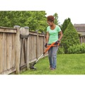 Outdoor Power Combo Kits | Black & Decker LCC222 20V MAX Lithium-Ion Cordless String Trimmer and Sweeper Combo Kit with (2) Batteries (1.5 Ah) image number 6