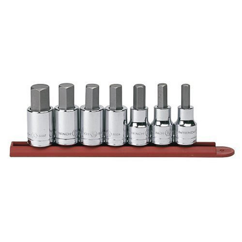 Socket Sets | GearWrench 80721 7 pc. 3/8 in. and 1/2 in. Dr. SAE Hex Bit Socket Set image number 0