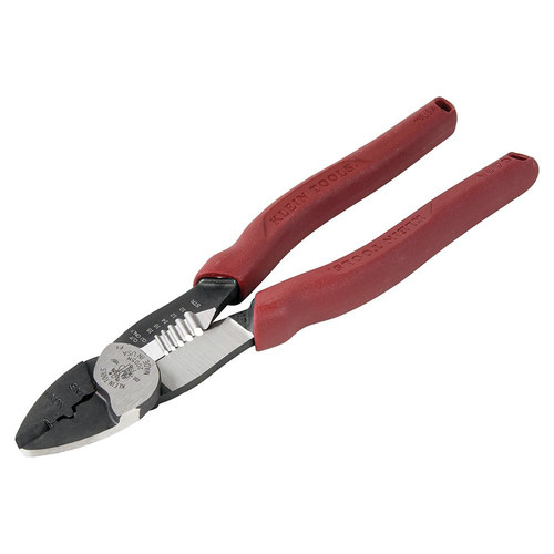 Cable and Wire Cutters | Klein Tools 2005N Forged Steel Wire Crimper, Cutter, Stripper with Textured Grips image number 0