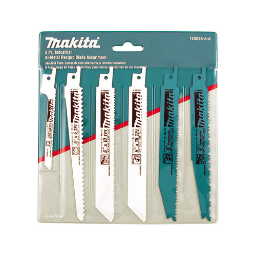 Reciprocating Saw Blades | Makita 723086-A-A 6-Piece Industrial Range Reciprocating Saw Blade Pack image number 0