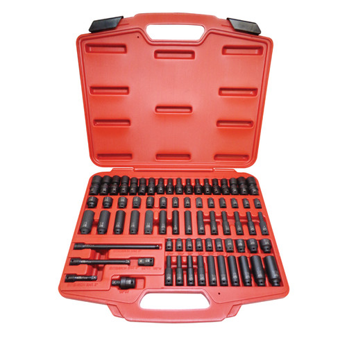 Sockets | ATD 2271 71-Piece 1/4 in. Drive SAE/Metric Impact Socket Set image number 0