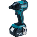 Impact Drivers | Makita XDT08 LXT 18V Cordless Lithium-Ion Brushless 1/4 in. Impact Driver image number 1