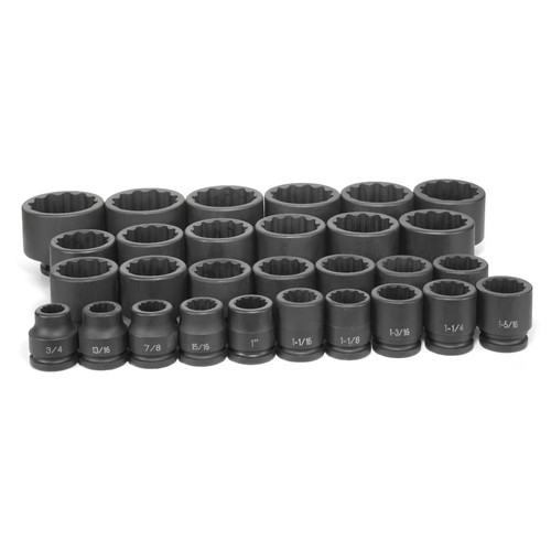 Sockets | Grey Pneumatic 8129 29-Piece 3/4 in. Drive 12-Point SAE Standard Master Impact Socket Set image number 0