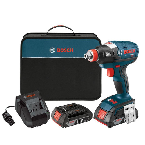 Impact Drivers | Factory Reconditioned Bosch IDH182-02-RT 18V Cordless Lithium-Ion Brushless Socket Ready Impact Driver Kit with Soft Case image number 0