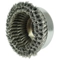 Grinding, Sanding, Polishing Accessories | Weiler 12556 6 in. Double Row Knot Wire Cup Brush image number 1